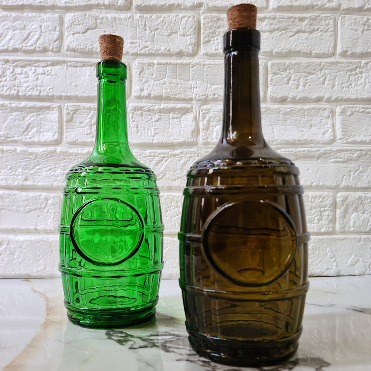 بطری آب مدل بشکه چوب پنبه کد Barrel-2