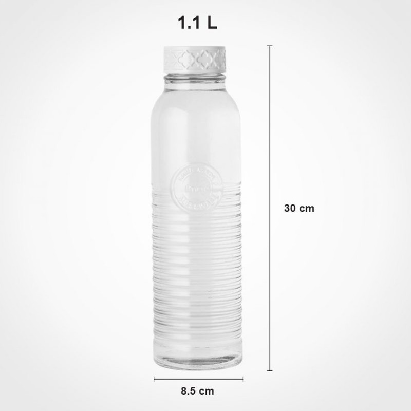 بطری آب لیمون مدل روستیک بلند گنجایش 1.1 لیتر