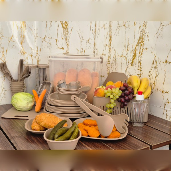 سبد پیک نیک صدف مدل 84 پارچه 8 نفره