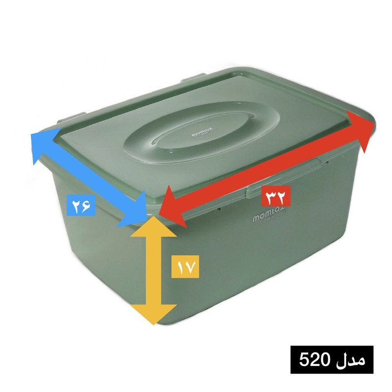 ظرف نان ممتاز پلاستیک مدل 520 ظرفیت 10 لیتری