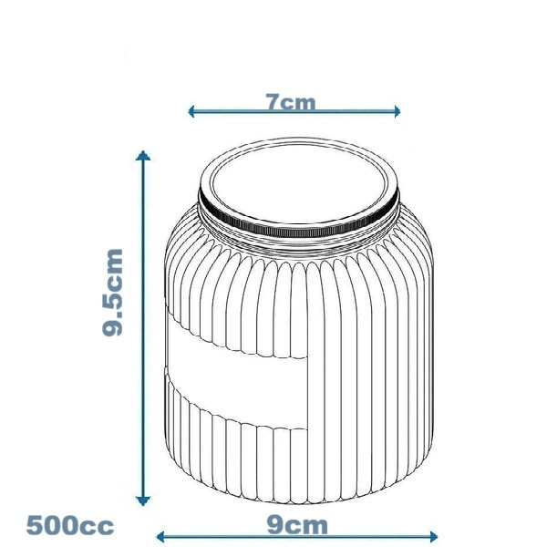 بانکه مدل خط دار 70 کد 500cc مجموعه 4 عددی