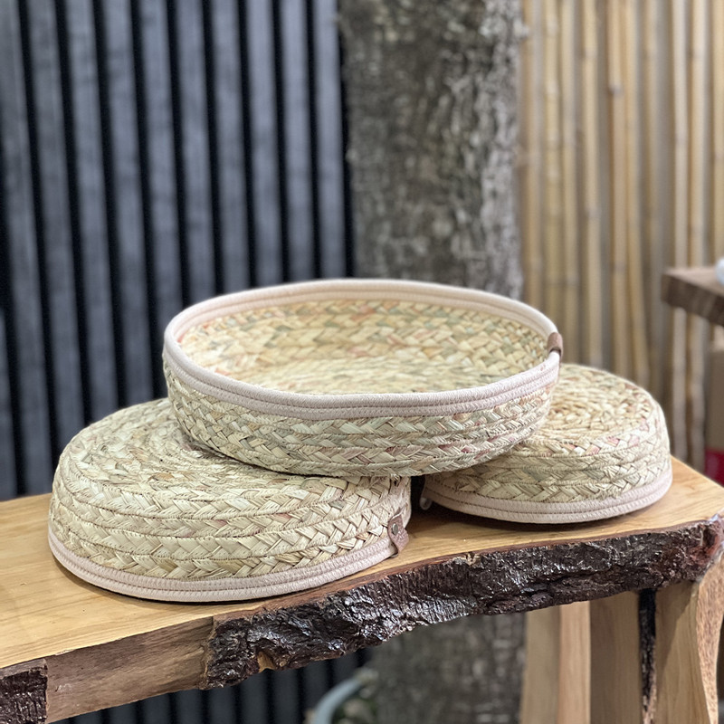 سبد نان و سبزی مدل گرد مجموعه 3 عددی