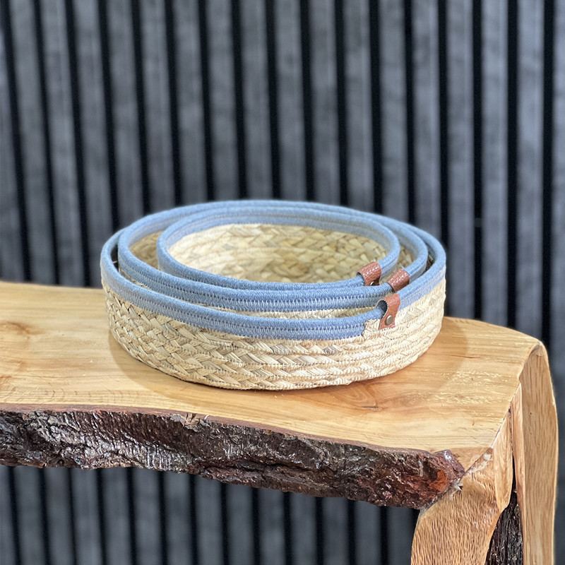 سبد نان و سبزی مدل گرد مجموعه 3 عددی