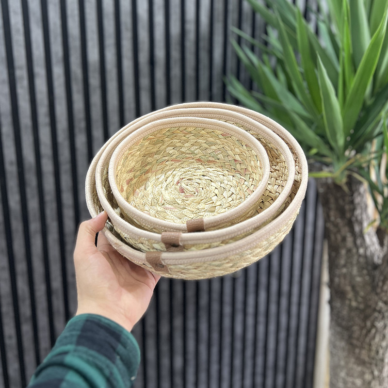 سبد نان و سبزی مدل گرد مجموعه 3 عددی