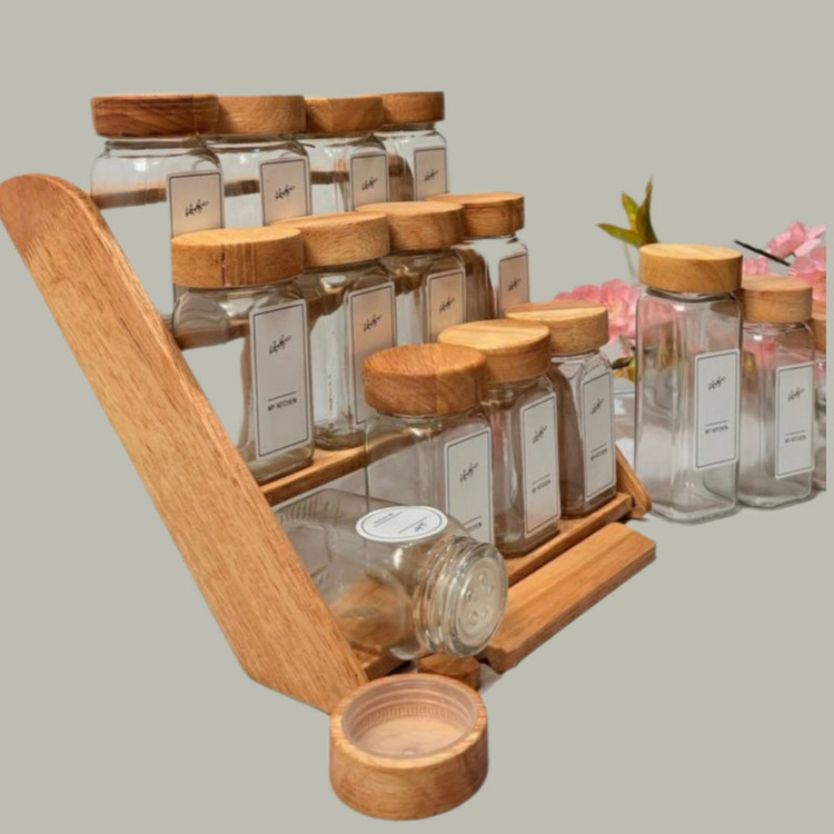 ست جای ادویه 12 پارچه مدل RM1432 به همراه استند