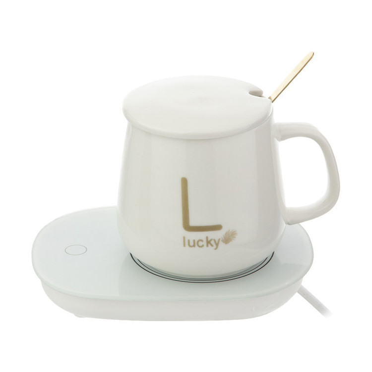ماگ حرارتی لاکی مدل Temperature Cup به همراه صفحه گرم کن برقی