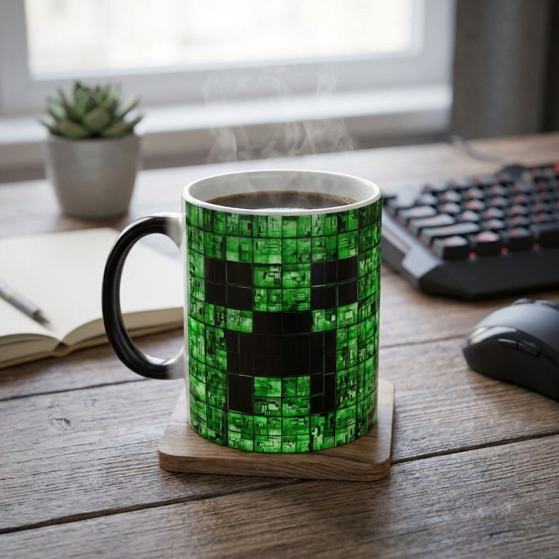ماگ حرارتی کاکتی مدل بازی ماینکرفت Minecraft کد mgh29585