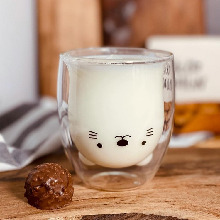 ماگ مدل دوجداره طرح خرسی