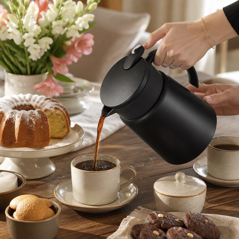 فلاسک مدل Minimal coffe pot گنجایش 0.75 لیتری