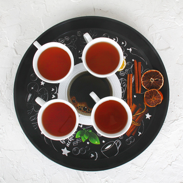 سینی بدون دسته پلاستیکی مهروز مدل 6003 فنجان سایز 36×36 سانتی متر