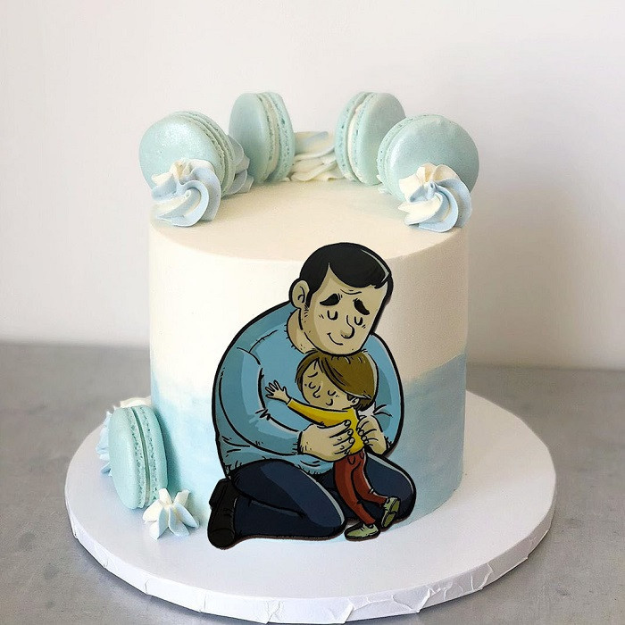 تاپر تزیین کیک به گز مدل Best Dad