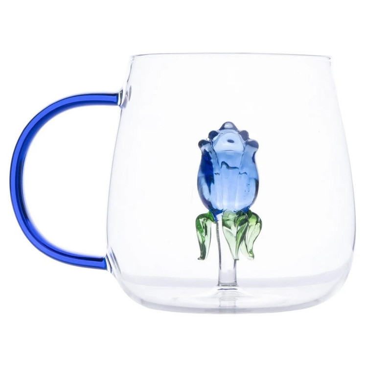 لیوان مدل داخل گلدار بروسیلیکات کد 1369n 2666 بسته چهار عددی
