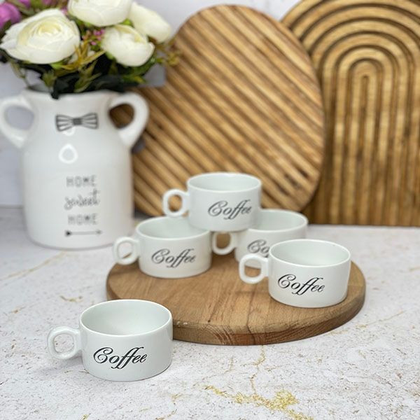 فنجان مدل coffee کد 04 بسته چهار عددی