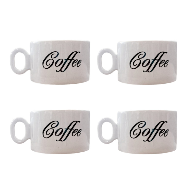 فنجان مدل coffee کد 04 بسته چهار عددی