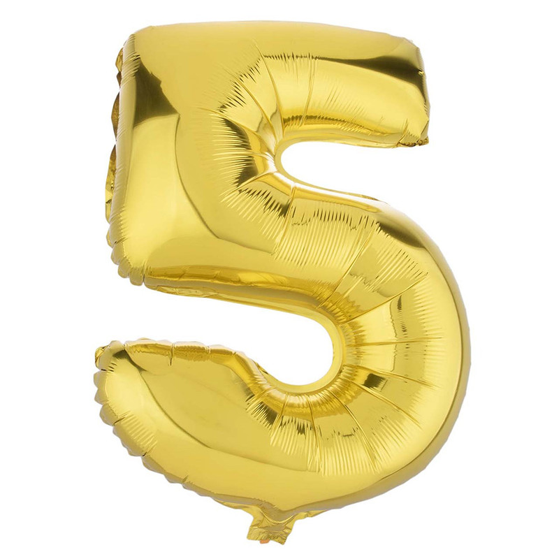 بادکنک فویلی مدل Five سایز 150