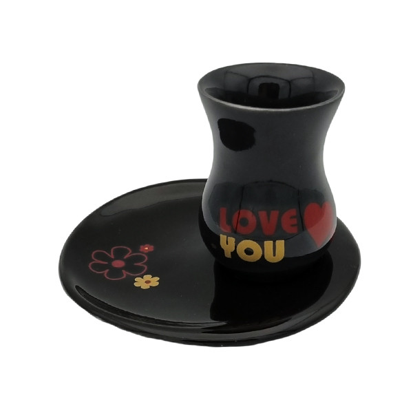 فنجان و نعلبکی مدل کمر باریک کد 14283xLoveyou