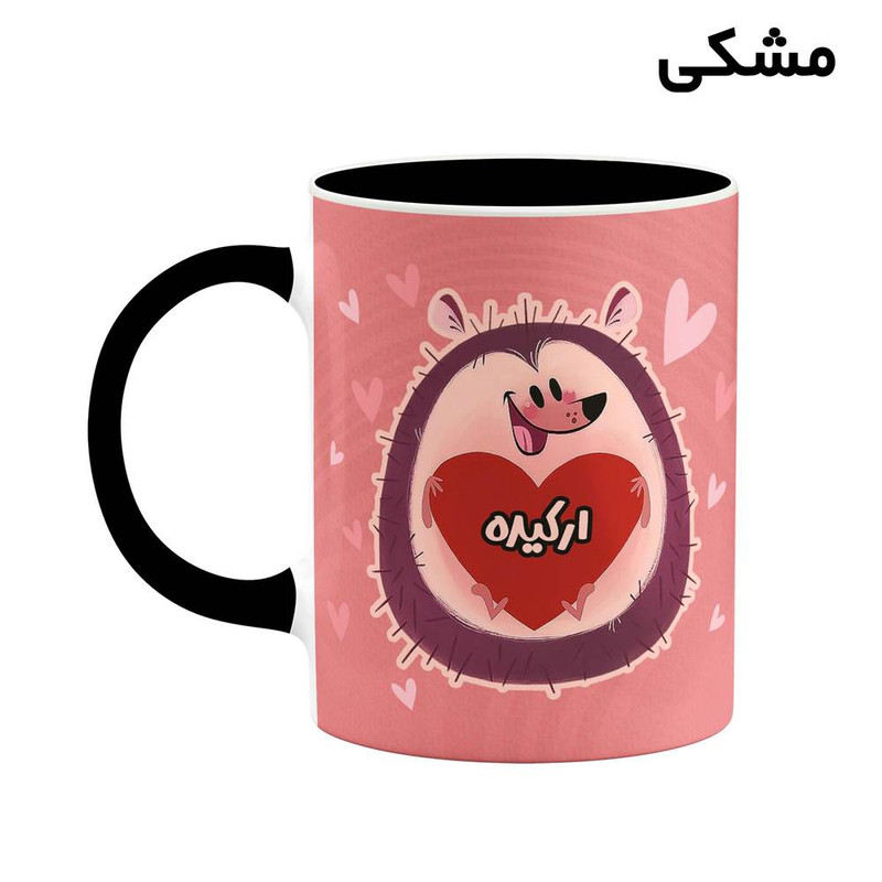 ماگ کاکتی طرح اسم ارکیده مدل قلب کد mgn10967