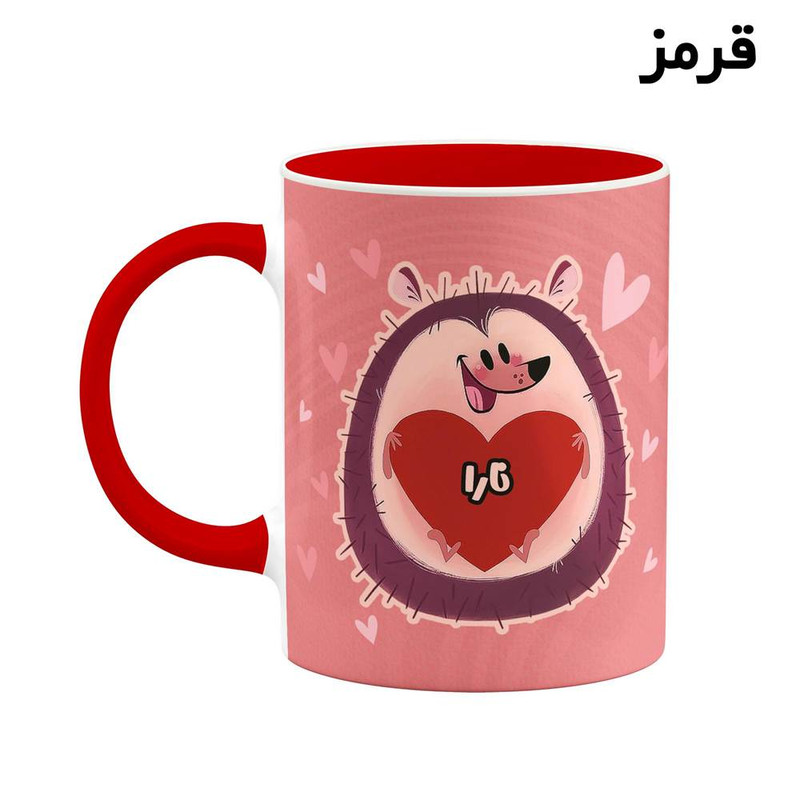 ماگ کاکتی طرح اسم نارا مدل قلب کد mgn16814