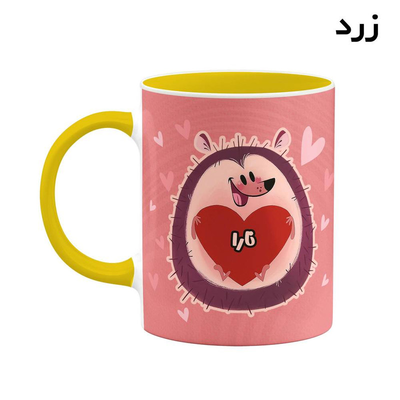 ماگ کاکتی طرح اسم نارا مدل قلب کد mgn16814