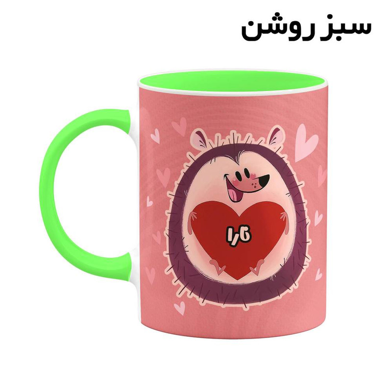 ماگ کاکتی طرح اسم نارا مدل قلب کد mgn16814