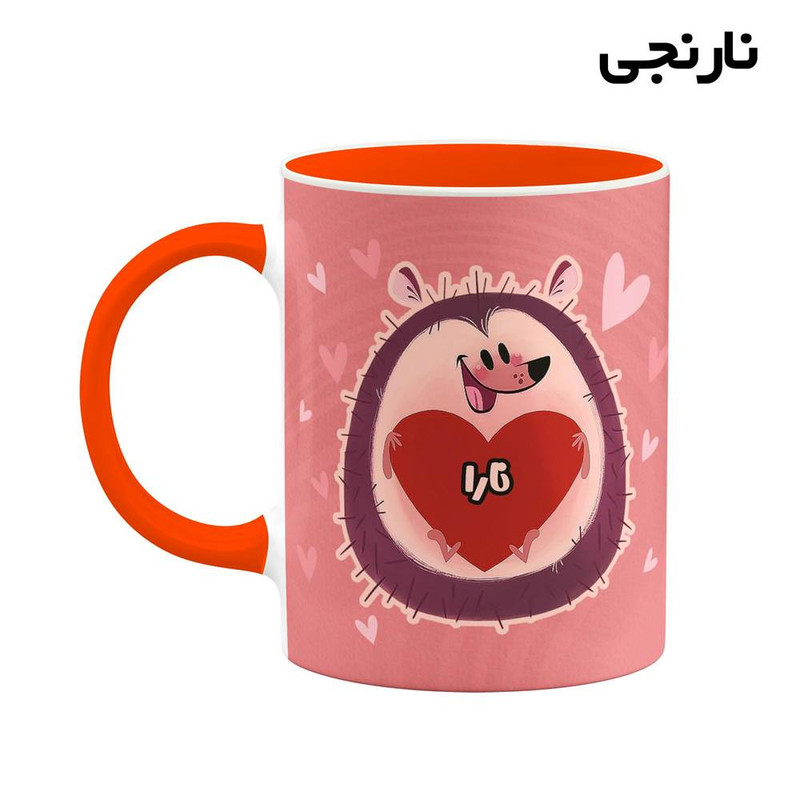 ماگ کاکتی طرح اسم نارا مدل قلب کد mgn16814