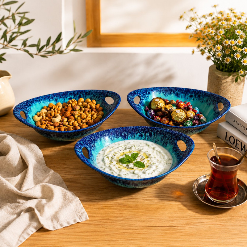 کاسه مدل سرامیکی طرح اقیانوسی کد za66