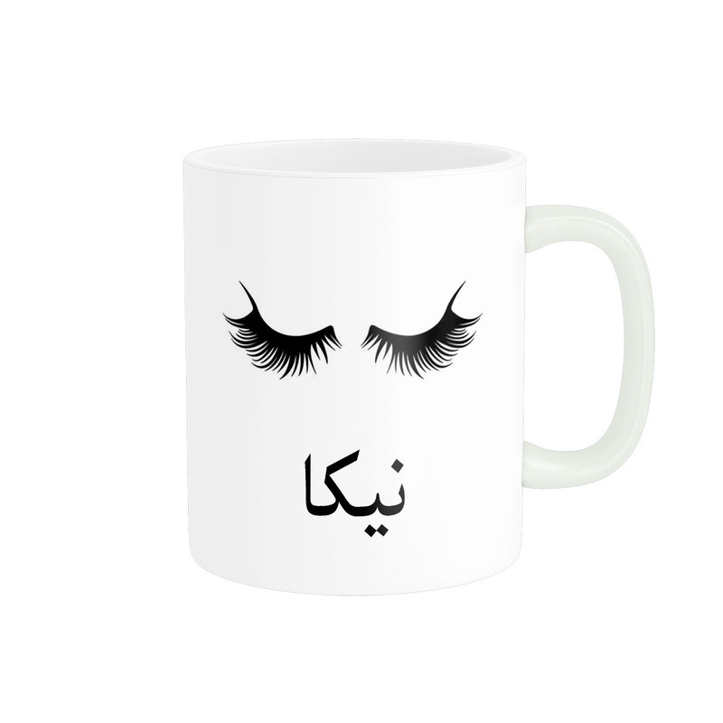 ماگ ناریکو مدل لیوان شخصی طرح اسم نیکا کد 014218
