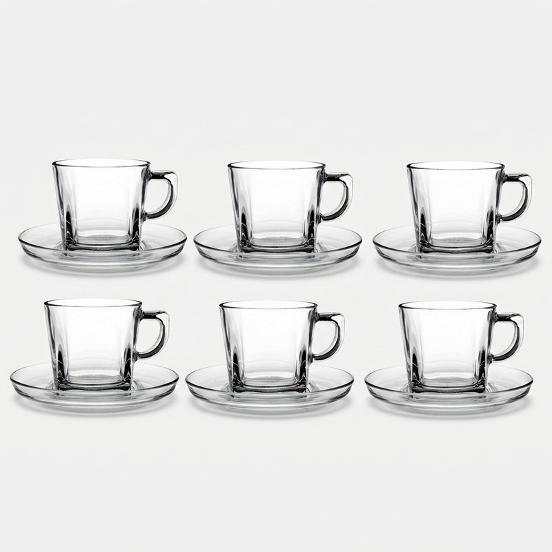 سرویس چای خوری 12 پارچه پاشاباغچه مدل Carre کار کد 95307