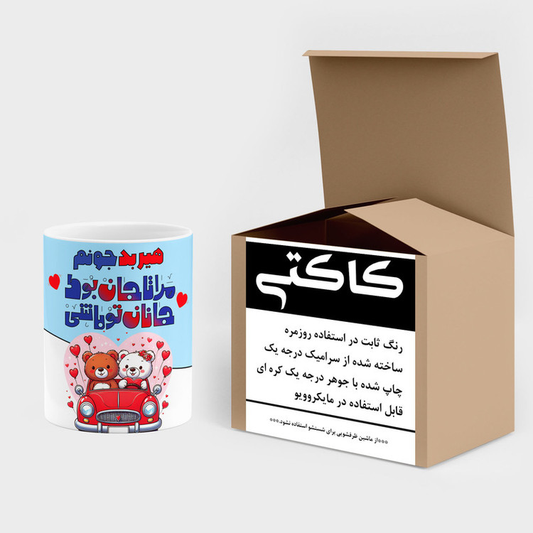 ماگ کاکتی طرح اسم هیربد مدل عاشقانه کد mgn70527