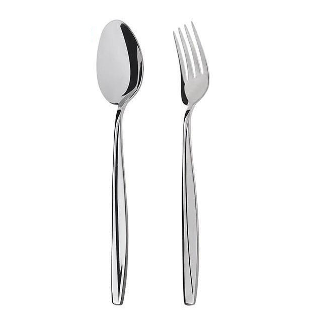 سرویس قاشق و چنگال 12 پارچه 6 نفره مدل براق کد UN-514