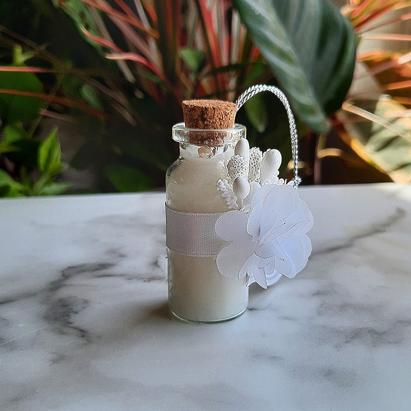 گیفت مدل ویال شمع طرح گل بسته 10 عددی