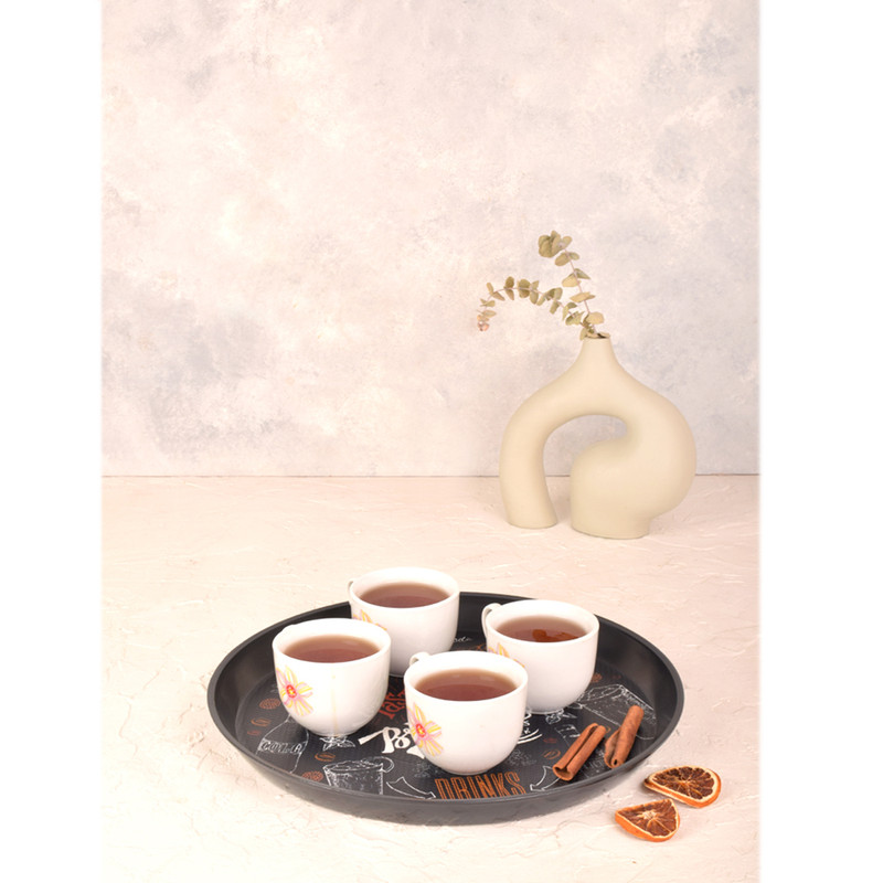 سینی بدون دسته پلاستیک مهروز مدل 6003 drink سایز 36×36 سانتی متر