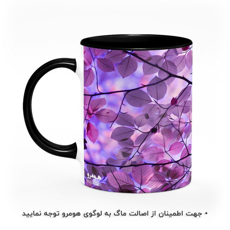 ماگ هومرو طرح گل و برگ مدل MG8857