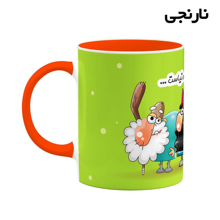 ماگ کاکتی طرح لیوان مهباد مدل دیرین دیرین کد mgh61744