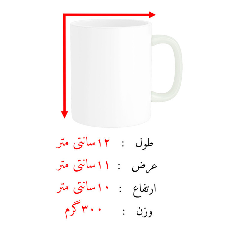 ماگ پاد آفرین مدل تولدی طرح ماه اسفند کادو تولد کد p11396