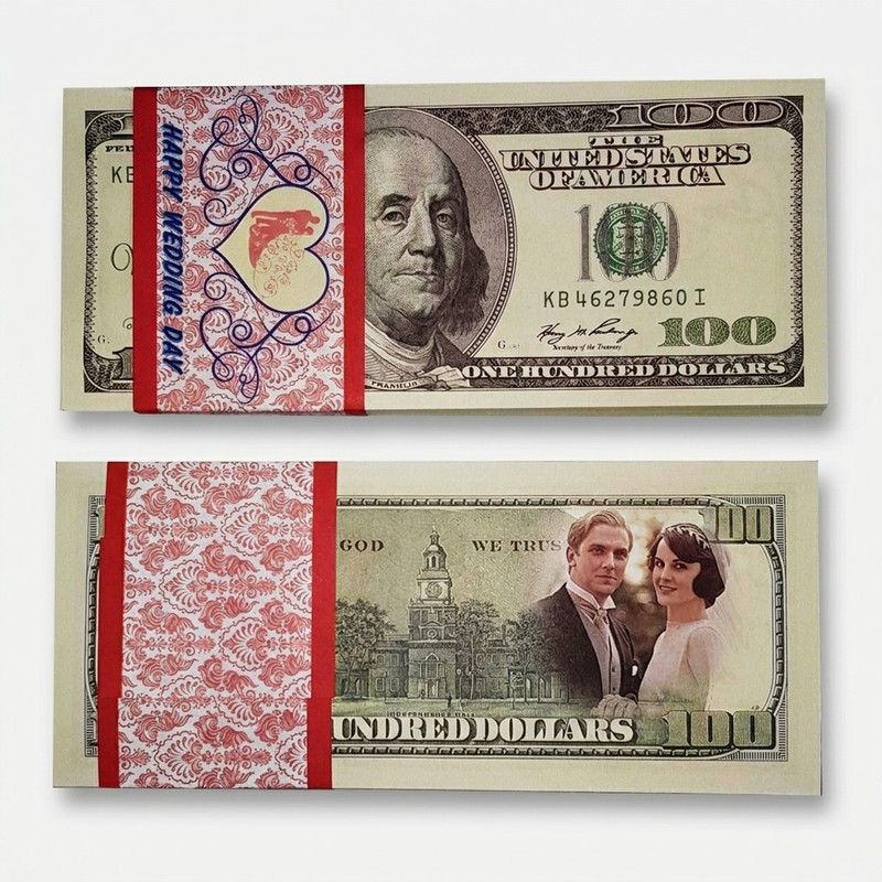 اسکناس تزئینی مدل دلار بسته 100 عددی