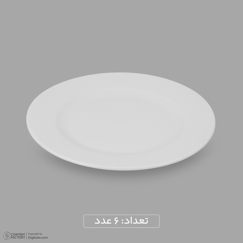 سرویس غذاخوری چینی 25 پارچه 6 نفره مقصود مدل دایره کد 010