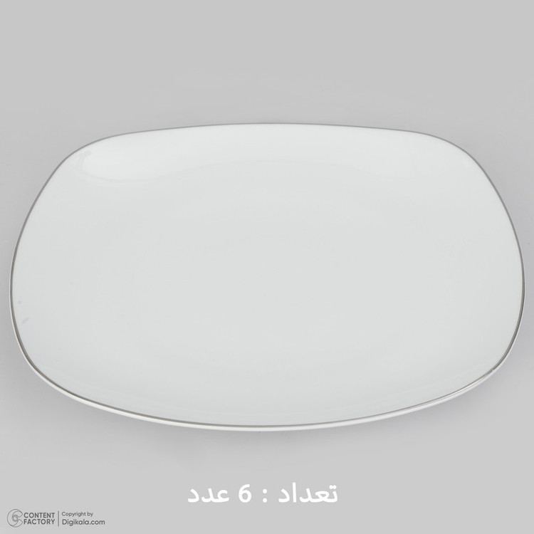 سرویس چینی 27 پارچه غذاخوری چینی زرین ایران سری کواترو مدل سمن درجه عالی