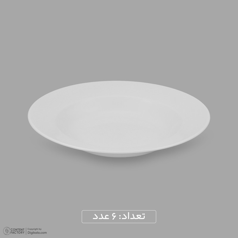 سرویس غذاخوری چینی 25 پارچه 6 نفره مقصود مدل دایره کد 007
