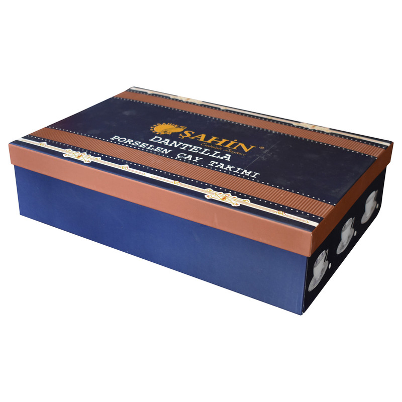 سرویس چای خوری 12 پارچه 6 نفره شاهین مدل dantella f