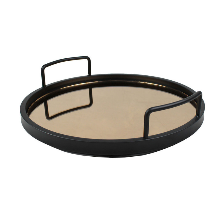 سینی دسته دار طرح کف آینه کد CF-09 سایز 33*8 سانتی متر