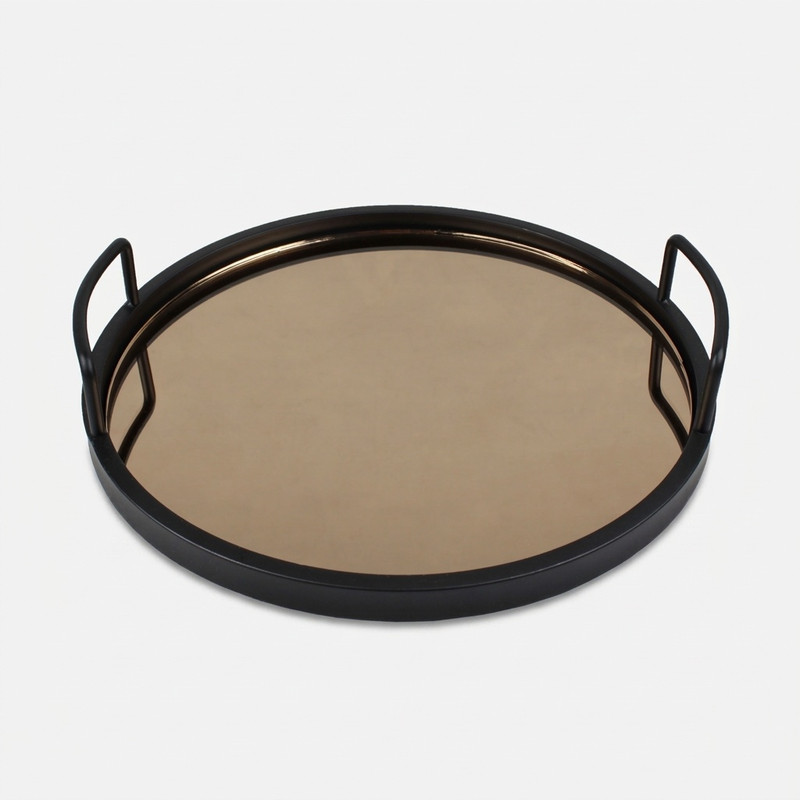 سینی دسته دار طرح کف آینه کد CF-09 سایز 33*8 سانتی متر
