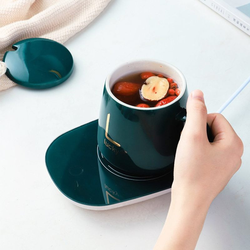 ماگ حرارتی لاکی مدل Temperature به همراه صفحه گرمکن برقی
