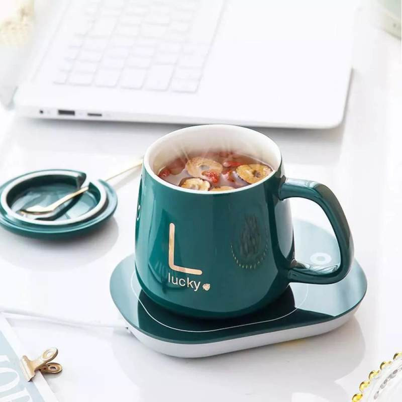 ماگ حرارتی لاکی مدل Temperature به همراه صفحه گرمکن برقی