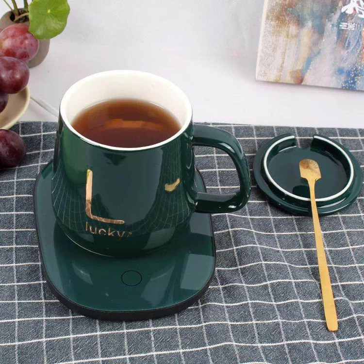ماگ حرارتی لاکی مدل Temperature به همراه صفحه گرمکن برقی