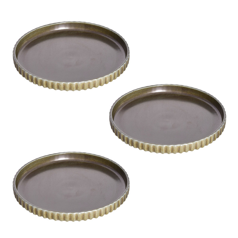 بشقاب میوه خوری بی وی کی طرح OLIVE کد 455222 مجموعه 3 عددی