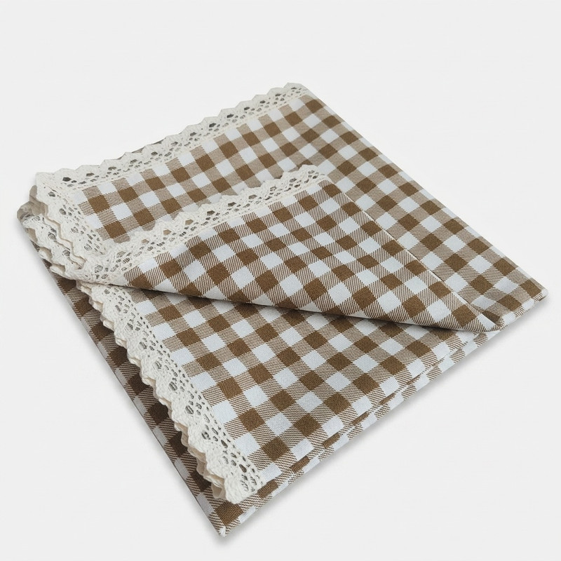 سفره 4 نفره نساجی دُر هنر یزد مدل cotton-4shok سایز 90×90 سانتی متر