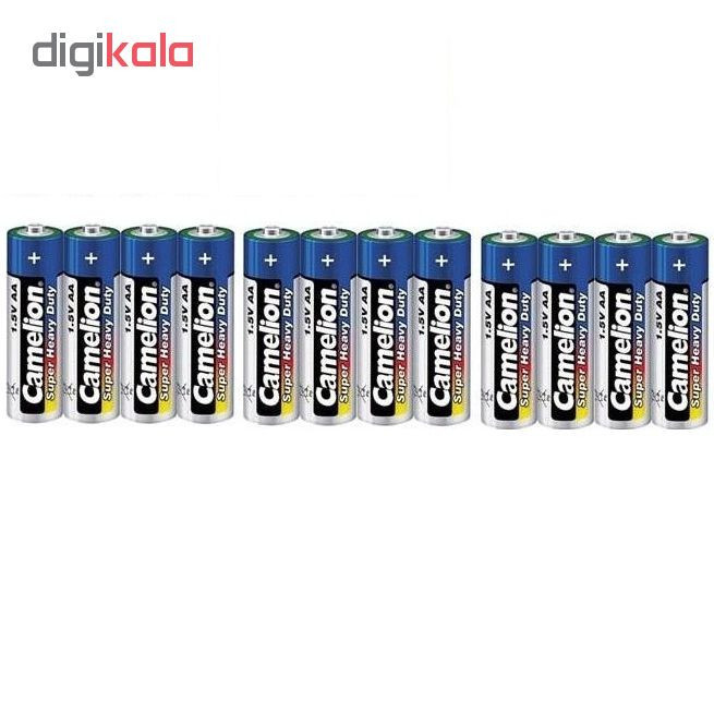 باتری قلمی کملیون مدل Super Heavy Duty بسته 12 عددی