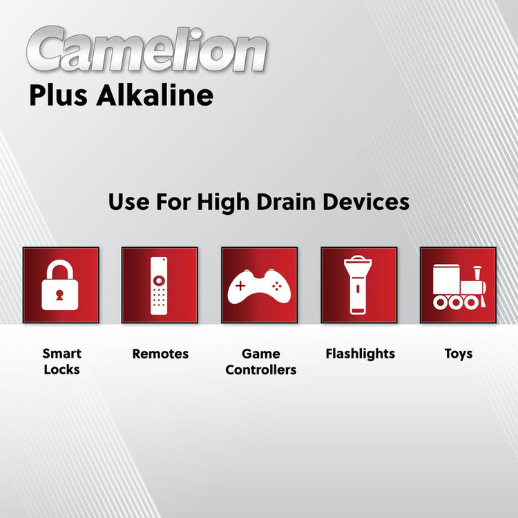 باتری نیم قلمی کملیون مدل Plus Alkaline بسته 4 عددی
