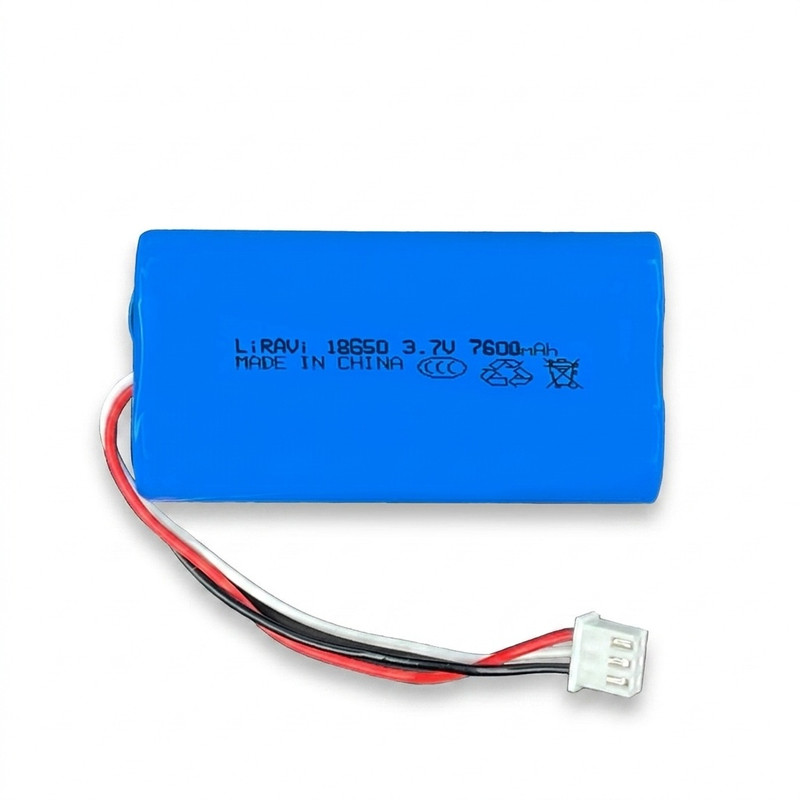 باتری لیتیوم یون قابل شارژ لیراوی مدل 18650 کد 3.7V ظرفیت 7600 میلی آمپر ساعت